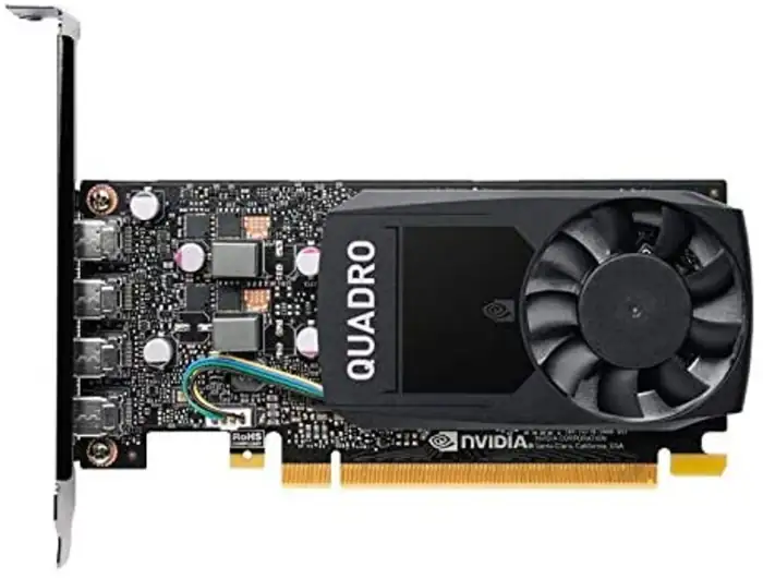 VGA 2GB NVIDIA Quadro P620 4x Mini Display Port PCI-Ex FP